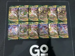 Nintendo Pokemon TCG Sword Shield Evolving Skies Booster Pack Lot of 12 Sealed - Image 1