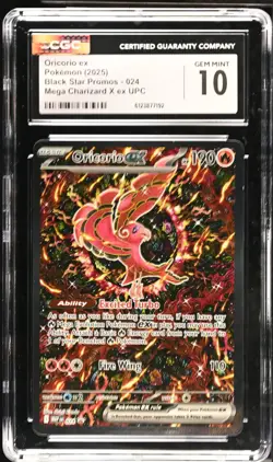 Pokemon TCG Oricorio ex 024 Black Star Promo CGC 10 GEM MINT - Image 3