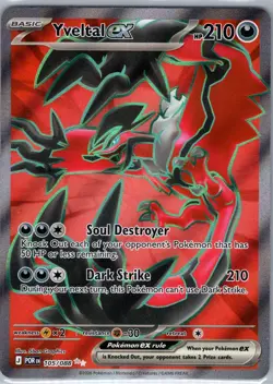 Pokemon TCG Pokemon Yveltal Ex Ultra Rare Holo105/088 - Image 1