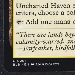 UNCHARTED HAVEN #261 Land Bloomburrow MTG Magic the Gathering Eng Near mintNM - Image 5
