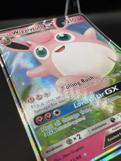 2019 Near Mint Pokemon Wigglytuff GX 42/68 Hidden Fates NM - Image 3