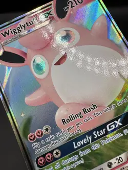 2019 Near Mint Pokemon Wigglytuff GX 42/68 Hidden Fates NM - Image 4