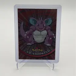 Pokemon TV Animation Edition #34 Nidoking Foil Holo Topps Black Label - Image 1
