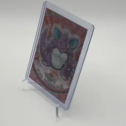 Pokemon TV Animation Edition #34 Nidoking Foil Holo Topps Black Label - Image 2
