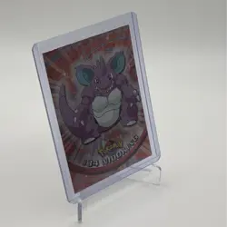 Pokemon TV Animation Edition #34 Nidoking Foil Holo Topps Black Label - Image 3