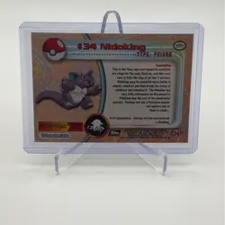 Pokemon TV Animation Edition #34 Nidoking Foil Holo Topps Black Label - Image 5