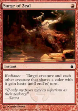 Surge of Zeal - Light Play MTG Ravnica - Image 1