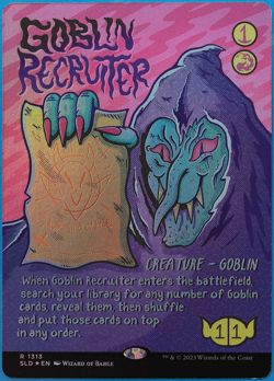 Goblin Recruiter (Secret Lair Promo) FOIL MINT MTG MAGIC CARD (503317) ABUGames - Image 1