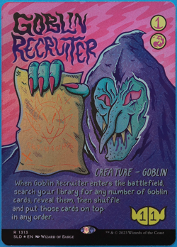 Goblin Recruiter (Secret Lair Promo) FOIL MINT MTG MAGIC CARD (503316) ABUGames - Image 1