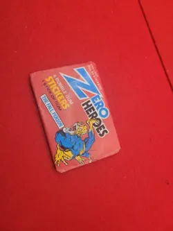 Donruss Zero Heroes The Fall Person 6 Sticker Card Pack Bubble Gum Trading - Image 3