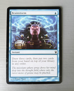Wizards of the Coast MTG Brainstorm Instant 13/90 Blue EN 2012 - Image 1