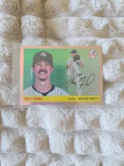 2025 Topps Chrome Platinum Max Fried #94 Rose Gold Refractor /75 - Image 1
