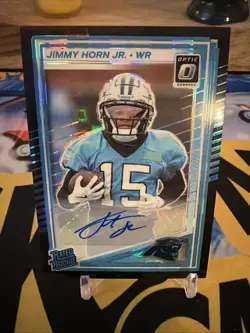 2025 Donruss Optic Football JIMMY HORN JR. Black Pandora Rookie Auto /35 - Image 1