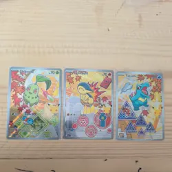 Pokemon TCG First Partner Illustration Collection Series 2 Johto Starters Set - Image 1