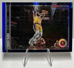 LeBron James 2019-20 NBA Hoops Premium Stock Lakers #1 Courtside Prizm BLUE - Image 1
