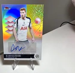 Topps Finest UEFA Club Competitions 2025-26 Dejan Kulusevski BA-DJ Auto - Image 1