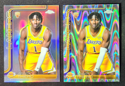 2025-26 Topps Chrome Adou Thiero Rookie Refractor and RayWave LA Lakers #286 - Image 1