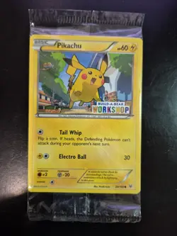 Pikachu 20/108 Pokemon Build-A-Bear Workshop Promo Sealed - Image 1