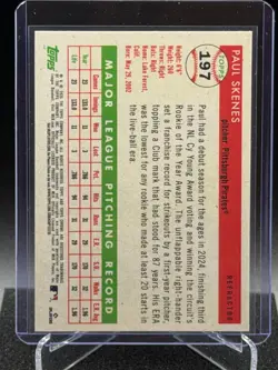 Paul Skenes 2025 Topps Chrome Platinum Refractor #197 - Pittsburgh Pirates - Image 2