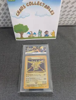 Pokemon TCG Zapdos vintage Base Set 16/102 Grade Ex-mt Ace Grading 6 ✅ - Image 1