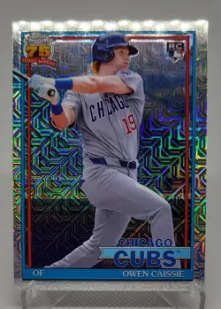 2026 Topps Series 1 - 1991 Topps Chrome Silver Pack Mojo Owen Caissie (RC) - Image 1