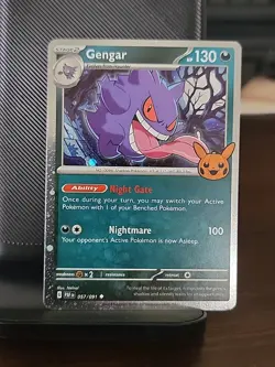 Pokemon- Gengar (Cosmos Holo) 057/091 Trick or Trade- NM - Image 1