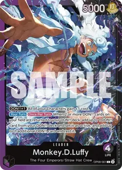 Monkey D Luffy OP09-061 Leader ST26 One Piece Card Game English - Image 1