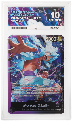 One Piece TCG OP09-061 Monkey D Luffy Alternative Art ACE 10 - Image 1