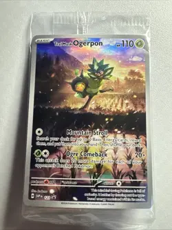 Ogerpon 123 SV Scarlet & Violet Promo Cards Holo Teal Mask, Sealed (NM) - Image 1