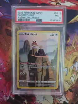 2022 FA/HOOTHOOT TG12 POKEMON ASTRAL RADIANCE PSA 9 MINT - Image 1