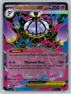Pokemon TCG ME05: Pitch Black Mega Chandelure ex 038/084 - Image 1