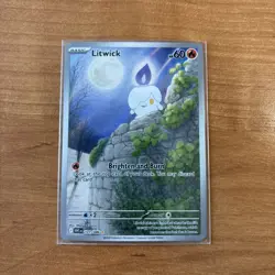 Litwick 101/086 Holo Illustration Rare White Flare Pokemon NM - Image 1