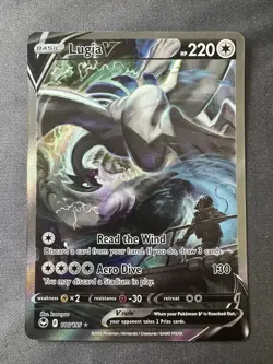 Pokemon TCG Silver Tempest Lugia V Alt Art 186/195 NM - Image 1