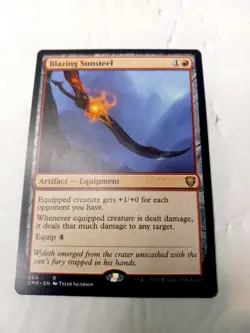 Blazing Sunsteel Commander Legends Regular - Image 1