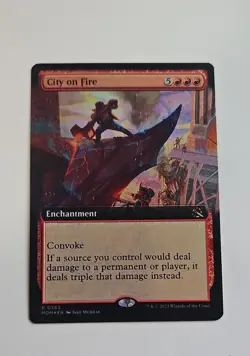 City on Fire (Extended Art) March of the Machine Foil - Image 1