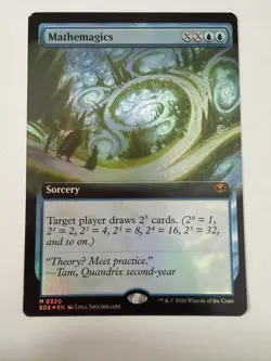 MTG ~ Mathemagics (Extended Art Foil) ~ SOS - Image 1
