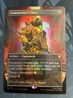Commander's Plate (Borderless) Commander: Teenage Mutant Ninja Turtles Foil - Image 1