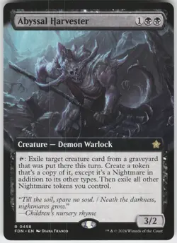 ABYSSAL HARVESTER (EXTENDED ART) 458 R NEAR MINT - Image 1