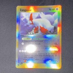 Pokemon TCG Zangoose 14/100 Sandstorm Reverse Holo Rare 70 HP ENG 2003 - Image 1