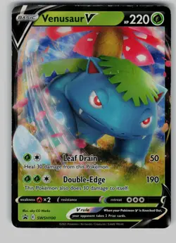 Venusaur V SWSH100 Holo Promo Sword & Shield Promo Pokemon Lightly Played - Image 1