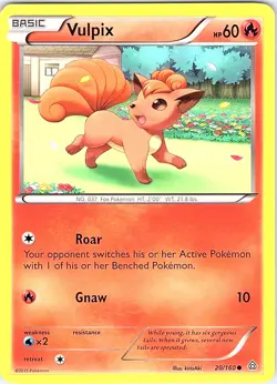 Vulpix 20/160 Primal Clash Pokemon NM - Image 1