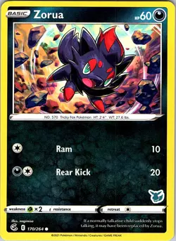 Zorua (Eevee Stamped) 170/264 Battle Academy 2022 Pokemon NM - Image 1