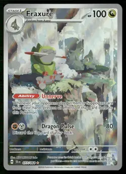 Fraxure 077/064 Illustration Rare Shrouded Fable Pokemon Near Mint - Image 1