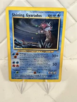Pokemon TCG 🐉 Shining Gyarados Holo Neo Revelation Swirl 🌀 - Image 1