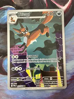 Pokemon TCG Thievul 092/084 Pitch Black PBL EN illustration Rare - Image 1