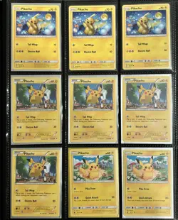 Lot of 34 TCG Pokemon Pikachu Common Non Holo Charmander Reverse Holo - Image 1