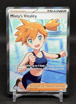 Misty's Vitality Ultra Rare Full Art Card 111/084 Pokemon Pitch Black TCG - Image 1