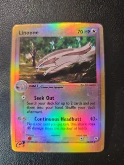 Linoone 38/109 Ruby and Sapphire Pokemon TCG Card Reverse Holo - Image 1