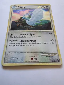 Pokemon TCG Altaria 2/102 Heart Gold/Soul Silver Triumphant Holo Rare - Image 2
