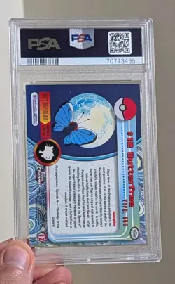 Butterfree #12 - 2000 Topps Chrome Pokemon TV Card - PSA 9 Mint - Image 4